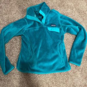 Women’s Patagonia Pullover - small turquoise